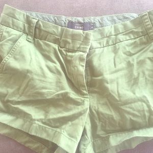 Dark Green J.Crew 3in shorts